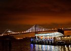 Bay Bridge  View of Bay Bridge from Pier 1/2 just North of the Ferry Building. Wandering around the Ferry Building area, near Market and Embarcadero Streets : 2014, Bay Bridge, Bridge, Evening, Ferry Building Area, Financial District, San Francisco, San Francisco Bay, San Francisco–Oakland Bay Bridge