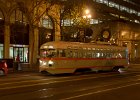 Embarcadero Street Car.  Embarcadero Street Car. Walking along Market Street, near Embarcadero : 2014, Evening, Financial District, Market Street, San Francisco, Street Car