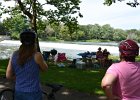 FoxRiverBike082215-3532  Sue and Cathie, North Aurora Dam. Bike Fox River with Sue. : 2015, Biking, Fox River, Fox River Bike Trail, Sue
