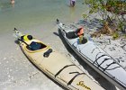 Our Kayaks  Our kayaks landed at Blind Pass beach. Kayaking from Tween Waters Inn to Blind Pass and back : 2015, Blind Pass, Captiva, Kayaking, Roosevelt Channel