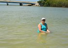 Cathie  Cathie at Blind Pass. Kayaking from Tween Waters Inn to Blind Pass and back : 2015, Blind Pass, Bridge, Captiva, Kayaking, Roosevelt Channel