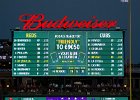 Scoreboard  RIght field scoreboard. Cubs vs Reds baseball at Wrigley Field 31-Aug-15 : 2015, Baseball, Cincinnati, Cubs, CubsVsReds, MLB, Night, Reds, Wrigley Field, night game