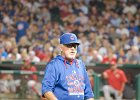Cubs manager Joe Maddon  Cubs manager Joe Maddon. Cubs vs Reds baseball at Wrigley Field 31-Aug-15 : 2015, Baseball, Cincinnati, Cubs, CubsVsReds, MLB, Night, Reds, Wrigley Field, night game