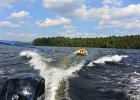 Maine090515-3702  Boating on Umbagog Lake. Trying Aquaglide Retro towable : 2015, Maine, Umbagog Lake, boating