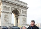 Paris122715-7325  L'Arc de Triomphe. Walking West along Ave des Champs Élysées : 2015, Champs Élysées, Day 2, L'Arc de Triomphe, Paris