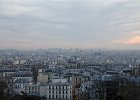 View of Paris from Montmartre  Cityscape view of Paris from Basilique du Sacré Cœur, just after sunset. Visiting Montmartre and the Basilique du Sacré Cœur : 2015, Day 2, Montmartre, Paris