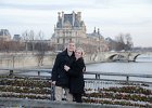 Paris122715-7621  Mike and Liane attach a "Love Lock" to the Pont des Arts : 2015, Day 4, Love Locks, Paris, Pont des Arts
