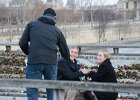 Mike and Liane, Pont des Arts  Mike and Liane attach a "Love Lock" to the Pont des Arts : 2015, Day 4, Love Locks, Paris, Pont des Arts