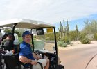 Phoenix021415-2512  Mark and Dan driving up to the 13th tee, Palmer Signature Course : 2015, Arizona, Palmer Signature Course, Phoenix, Wildfire Golf Club, golf course