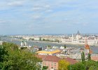 Budapest042715-2640  Parliament building viewed from the Fisherman's Bastion near Matthias Church.   Bus tour of Budapest, including Matthias Church / Mátyás-templom and wine tasting at Domus Vinorum Borház : 2015, Budapest, Bus Tour