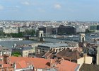 Budapest042715-2645  View from the Fisherman's Bastion near Matthias Church.   Bus tour of Budapest, including Matthias Church / Mátyás-templom and wine tasting at Domus Vinorum Borház : 2015, Budapest, Bus Tour