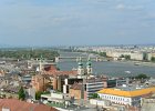 Budapest042715-2649  View from the Fisherman's Bastion near Matthias Church.   Bus tour of Budapest, including Matthias Church / Mátyás-templom and wine tasting at Domus Vinorum Borház : 2015, Budapest, Bus Tour