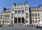 Budapest042715-2727  Hungarian Parliament Building / Országház. Walking through Budapest:  Corinthia Hotel, Parlament, Chain Bridge, St Stephan's Basilica, and Hungarian State Opera : 2015.Budapest, Gothic Revival, Hungarian Parliament Building, Hungary, Kossuth Lajos square, Kossuth Lajos tér, Országház, Pest City Walk, Walking