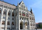 Budapest042715-2734  Hungarian Parliament Building / Országház. Walking through Budapest:  Corinthia Hotel, Parlament, Chain Bridge, St Stephan's Basilica, and Hungarian State Opera : 2015.Budapest, Gothic Revival, Hungarian Parliament Building, Hungary, Kossuth Lajos square, Kossuth Lajos tér, Országház, Pest City Walk, Walking
