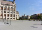 Budapest042715-2737  Hungarian Parliament Building / Országház. Background, center: Ethnographic / Néprajzi Múzeum. Walking through Budapest:  Corinthia Hotel, Parlament, Chain Bridge, St Stephan's Basilica, and Hungarian State Opera : 2015.Budapest, Gothic Revival, Hungarian Parliament Building, Hungary, Kossuth Lajos square, Kossuth Lajos tér, Országház, Pest City Walk, Walking