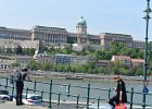 Budapest042715-2744  Buda Castle, viewed across the Danube River from the Chain Bridge, Pest side. Walking through Budapest:  Corinthia Hotel, Parlament, Chain Bridge, St Stephan's Basilica, and Hungarian State Opera : 2015.Budapest, Baroque, Baroque Revival, Hungary, Medieval, Pest City Walk, Walking