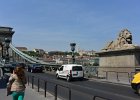 Budapest042715-2749  Crossing the Széchenyi Chain Bridge.  Walking through Budapest:  Corinthia Hotel, Parliament, Chain Bridge, St Stephan's Basilica, and Hungarian State Opera : 2015.Budapest, Chain Bridge, Hungary, Pest City Walk, Széchenyi, Széchenyi Chain Bridge, Walking