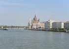 Budapest042715-2761  Parliament building seen while crossing the Széchenyi Chain Bridge.  Walking through Budapest:  Corinthia Hotel, Parliament, Chain Bridge, St Stephan's Basilica, and Hungarian State Opera : 2015.Budapest, Chain Bridge, Gothic Revival, Hungarian Parliament Building, Hungary, Országház, Pest City Walk, Széchenyi, Széchenyi Chain Bridge, Walking