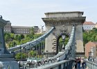 Budapest042715-2765  Crossing the Széchenyi Chain Bridge.  Walking through Budapest:  Corinthia Hotel, Parliament, Chain Bridge, St Stephan's Basilica, and Hungarian State Opera : 2015.Budapest, Chain Bridge, Hungary, Pest City Walk, Széchenyi, Széchenyi Chain Bridge, Walking