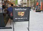Buddha-bar  Buddha-bar on Váci utca street. Walking Vörösmarty tér square and  Váci utca street : 2015, Budapest, Váci utca, Vörösmarty tér