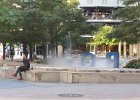Dallas102815-3965  Pegasus Plaza at Main St and Akard . Walk downtown Dallas : 2015, Dallas, Downtown, Fountain, Texas, Walking