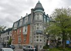 Hôtel Armor Manoir  Hôtel Armor Manoir Sherbrooke at rue de Bullion. Walking North and East along rue Sherbrooke in Montréal's Centre-Ville and Quartier des Spectacles areas : 2015, Canada, Centre-VIlle, Montréal, Quartier des Spectacles, Québec, Ville-Marie, Walking