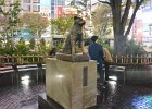 Hachikō  Statue of Hachikō, just outside of Shibuya Station : 2015, Hachikō, Shibuya, Shibuya Station, Statue, Tokyo, dog