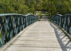 Crossing foot bridge to Fabyan Park  Cross foot bridge to Fabyan Park. Fox River Bike Trail, Batavia to North Aurora. : 2016, Biking, Fox River, Fox River Bike Trail