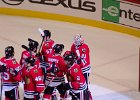 Darling  The Hawks congratulating Scott Darling. Blackhawks vs Toronto Maple Leafs.  Hawks won 7.2 : 2016, Blackhawks, Blackhawks vs Maple Leafs, Chicago, Chicago vs Toronto, Hockey, Ice Hockey, United Center