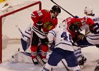 Kane and Shaw  Patrick Kane and Andrew Shaw at the net.  Blackhawks vs Toronto Maple Leafs.  Hawks won 7.2 : 2016, Blackhawks, Blackhawks vs Maple Leafs, Chicago, Chicago vs Toronto, Hockey, Ice Hockey, United Center
