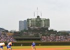 CubsVsPirates082916-5513  Scoreboard.  Cubs beat Pirates 8-7 in 13 innings at Wrigley Field : 2016, Baseball, Cubs, MLB, Night, Pirates, Wrigley Field, night game