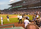 CubsVsPirates082916-5518  National Anthem. Cubs beat Pirates 8-7 in 13 innings at Wrigley Field : 2016, Baseball, Cubs, MLB, Night, Pirates, Wrigley Field, night game