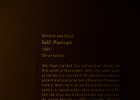 VanGoghBedrooms030516-8275  "Self-Portrait," painting by Van Gogh, 1889. Van Gogh's Bedrooms exhibition in The Art Institute of Chicago's Regenstein Hall : 2016, Art Institute, Art Institute of Chicago, Bedroom in Arles, Slaapkamer te Arles, Van Gogh, Van Gogh's Bedrooms