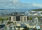 Anchorage050916-5117  Concierge Lounge, view from 20th Floor of Marriott looking North at the Knik Arm of the Cook Inlet and Port of Anchorage : 2016, 20th Floor, Alaska, Anchorage, Concierge Lounge