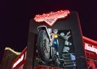 Harley Davidson  Harley Davidson Cafe, Evening walk along Las Vegas strip : 2016, Evening, Las Vegas, Strip, Walking