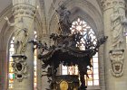 Pulpit, Saints Michael and Gudule Cathedral  Pulpit. Saints Michael and Gudule Cathedral, Brussels : 2017, Belgium, Brussels, Cathedral of St. Michael and St. Gudula, Co-Cathédrale collégiale des Ss-Michel et Gudule, Collegiale Sint-Michiels- en Sint-Goedele-co-kathedraal, Saints Michael and Gudule Cathedral, church, gothic