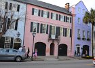 Rainbow Row  Rainbow Row, Georgian Row Houses, Bay Street. Afternoon walk through historic downtown Charleston, SC. Weekend with Mike and Liane in Columbia  and Charleston : 2017, Charleston, Charleston Historic District, Charleston Old and Historic District, Downtown, Historic Center, South Carolina, Walking