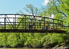 Pedestrian Bridge  Pedestrian Bridge just south of Townline Road. Des Plaines River Canoe and Kayak Marathon, 2017 : 2017.kayaking, Des Plaines River, Des Plaines River Canoe and Kayak Marathon, paddling