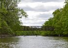 Pedestrian Bridge  Pedestrian Bridge just south of Lake Cook Road. Des Plaines River Canoe and Kayak Marathon, 2017 : 2017.kayaking, Des Plaines River, Des Plaines River Canoe and Kayak Marathon, paddling