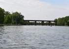 Metra UP bridge  Metra UP bridge. Paddling to Batavia. Fox River Canoe Kayak Race from St Charles to Aurora : 2017, Fox River, Fox River Canoe and Kayak Race, Fox Valley Park District, Kayaking, paddling