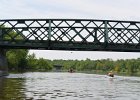Fabyan Park Pedestrian Bridge, Fox River  Fabyan Park Pedestrian Bridge. Paddling to Batavia. Fox River Canoe Kayak Race from St Charles to Aurora : 2017, Fox River, Fox River Canoe and Kayak Race, Fox Valley Park District, Kayaking, paddling
