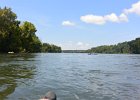 Inner Tubing the Congaree River  Looking North at Gervais Bridge. Inner Tubing the Congaree River. : 2018, Columbia, Congaree River, SC, South Carolina, inner tubing
