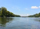 Inner Tubing the Congaree River  Looking North at Gervais Bridge. Inner Tubing the Congaree River. : 2018, Columbia, Congaree River, SC, South Carolina, inner tubing