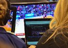 TV-coverage  Courtside, producers working TV coverage. Phoenix Suns vs Portland Trailblazers basketball. : #SunsVsBlazers, 2018, AZ, Arizona, Basketball, NBA, Phoenix, Phoenix Suns, Portland vs Phoenix, Talking Stick Resort Arena